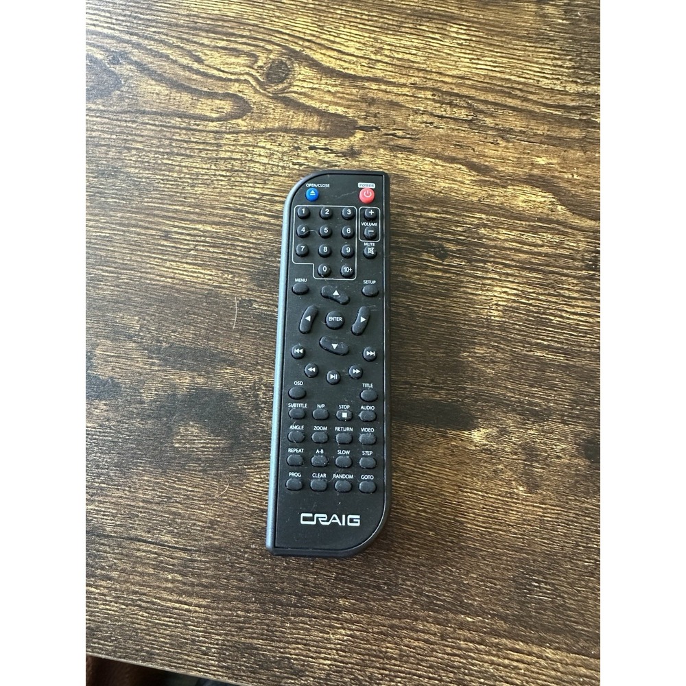 Craig Remote Control CVD401A DVD Player UM-4 Replacement Tested Works